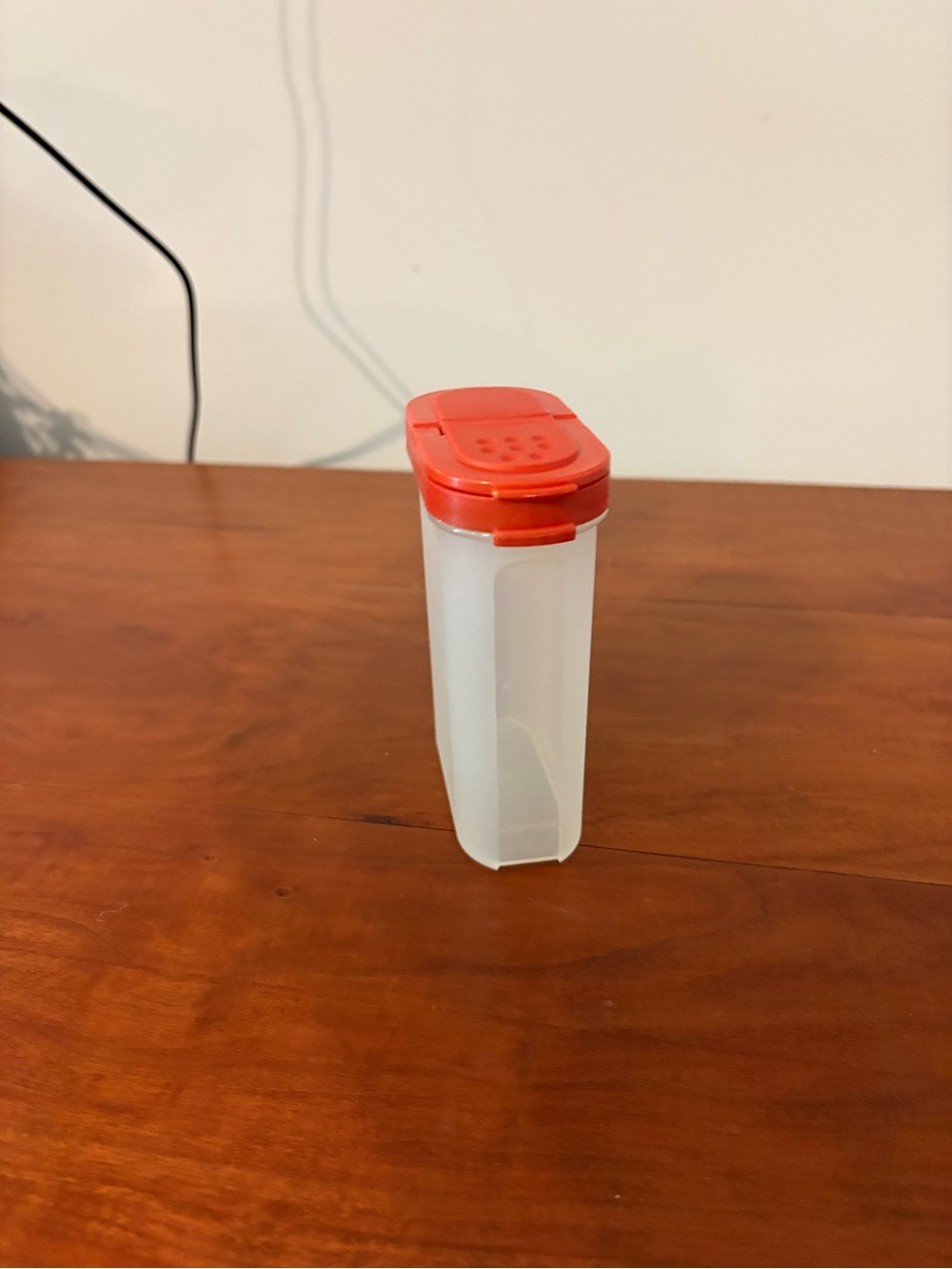Tupperware Vintage Spice Shaker Dispenser Red Lid Kitchen Storage Container - Picture 7 of 10